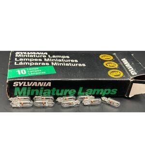 Miniature Lamps Bulbs Sylvania #73 Open Pack of 9